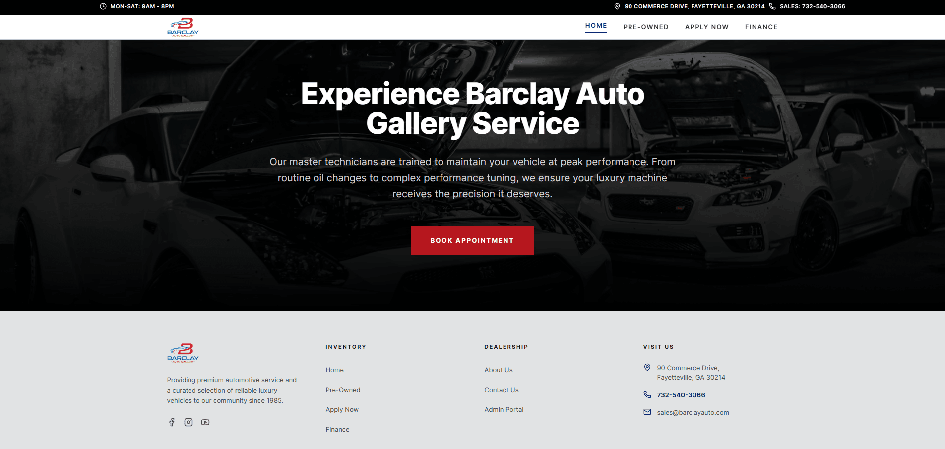 Barclay Auto Gallery — dealership information and contact