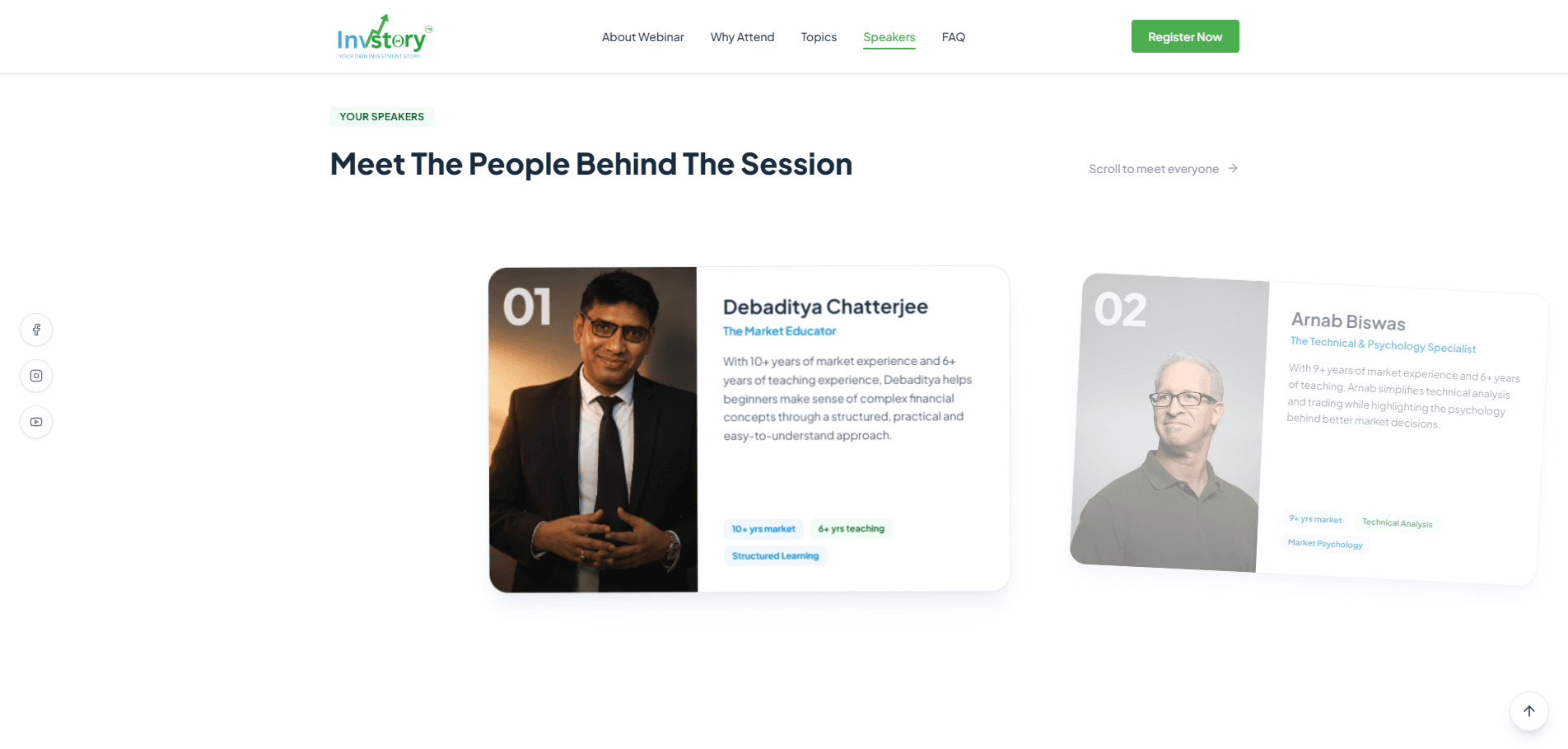 Webinar & Registration Management — meet the speakers