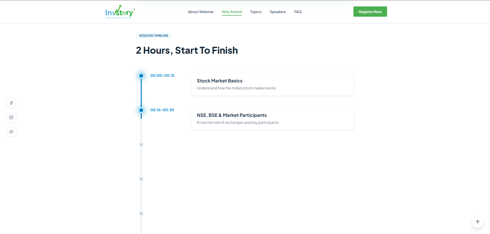 Webinar & Registration Management — session agenda