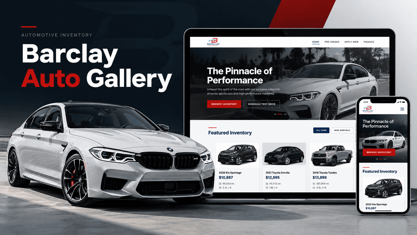 Barclay Auto Gallery — project showcase